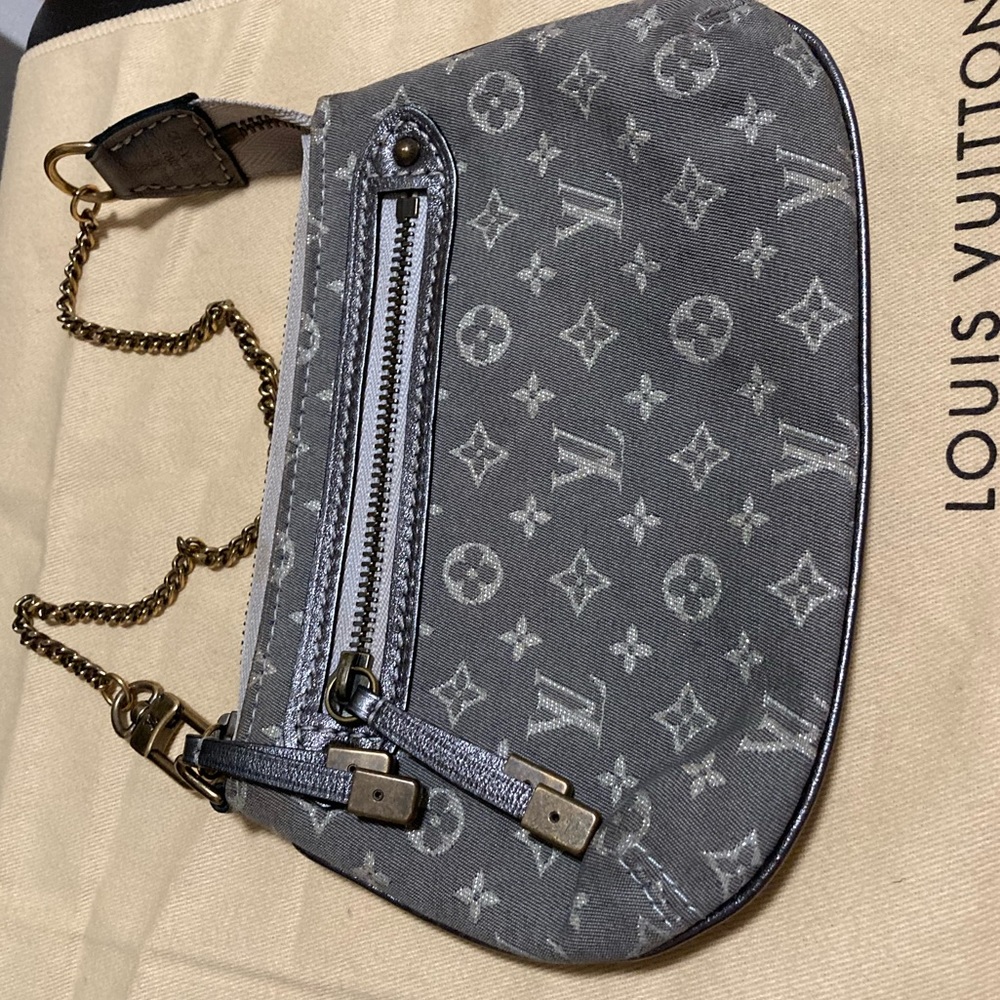 💯 Auth Louis Vuitton mini lin Cles (wristlet) - Picture 5 of 7